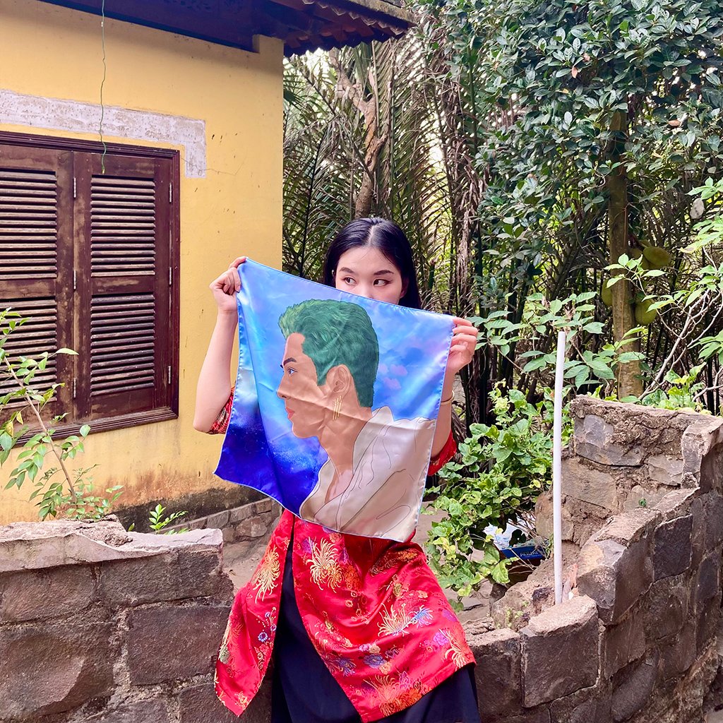 Zoro One Piece Satin Scarf, Zoro-Printed Scarf, One Piece Silk Scarf, One Piece Neck Scarf, Anime Scarf - Image 4