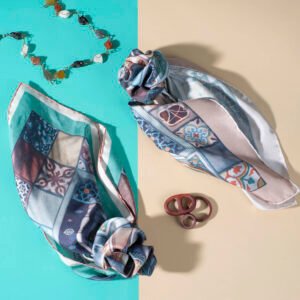 HOPE 55cm Square Silk Scarf, Classic Elegance, Silk Luxury, Gift for the Stylish Woman, Fashionable Must-have, Chic Accessory, Women's Style Accent