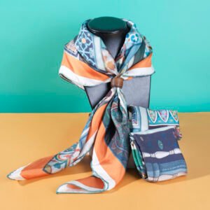HOPE 70cm Square Silk Scarf, Effortless Sophistication, Gift for Her, Girlfriend's Elegant Accessory, Stylish Companion, Women's Wardrobe Essential
