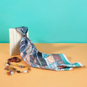 HOPE 45cm Square Silk Scarf, Timeless Sophistication, Silk Opulence, Gift for Her, Girlfriend's Chic Accessory, Stylish Grace, Women's Fashion Piece