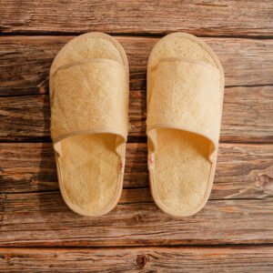Open Toe Loofah Slippers, Sweat Absorbing Sandals, Handmade Pumpkin Fiber Sandals, Unisex Pumpkin Fiber Sandals, Indoor Wearing Sandals