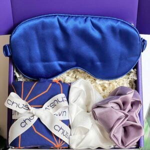 Feminine Silk Gift Box, Gentle Every Moment, Exclusive Gift Set With Eye Mask, Hair Tie & Scarf, Vietnamese Silk, Birthday Gift For Her, Gift For Mom