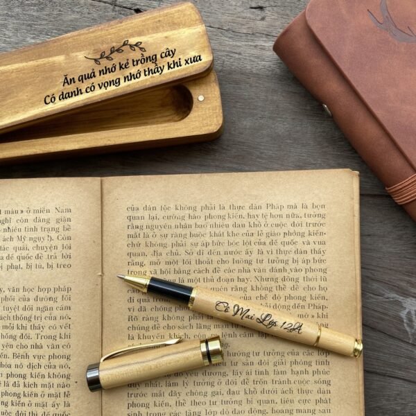 Agarwood Pen Engraved Name Included Wooden Pen Case, High-quality Material, Exquisite Craftsmanship, Sophisticated Corporate Gift - Image 4